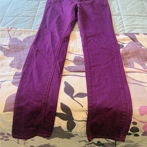 White House Black Market Purple Slim Leg Pants